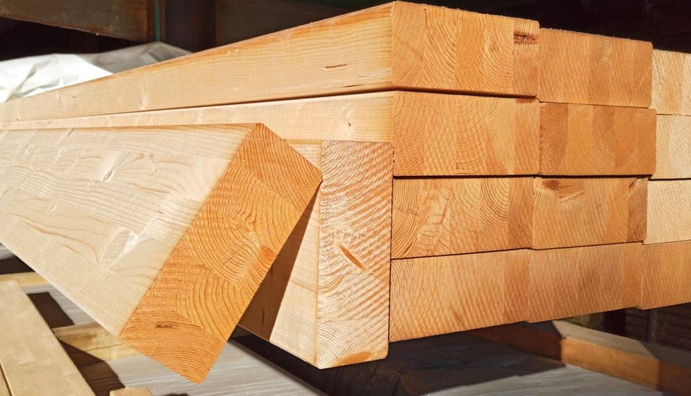 Vigas de madera de pino; tipos y características